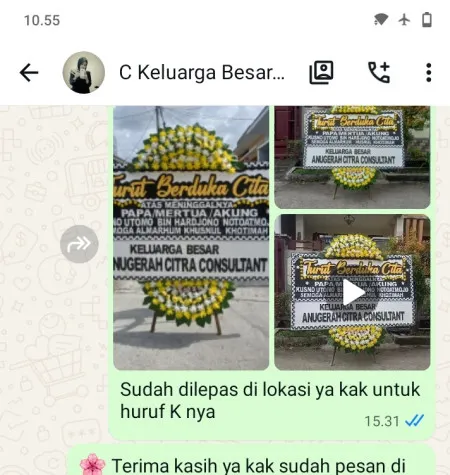 Pengiriman Papan Bunga Duka Kuningan Barat
